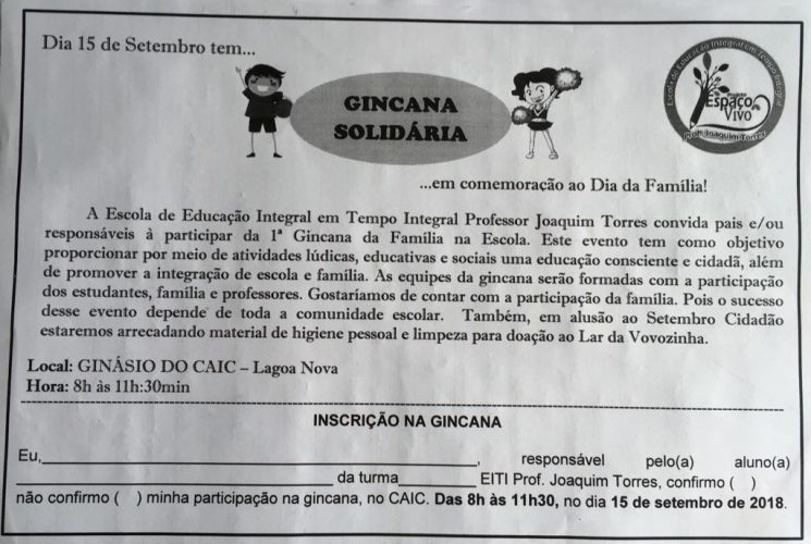 Setembro Cidadão no Joaquim Torres